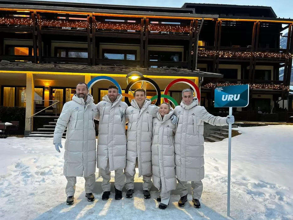 Imagen de Juegos de Invierno: el esquiador Pirozzi desfiló representando a Uruguay en Livigno